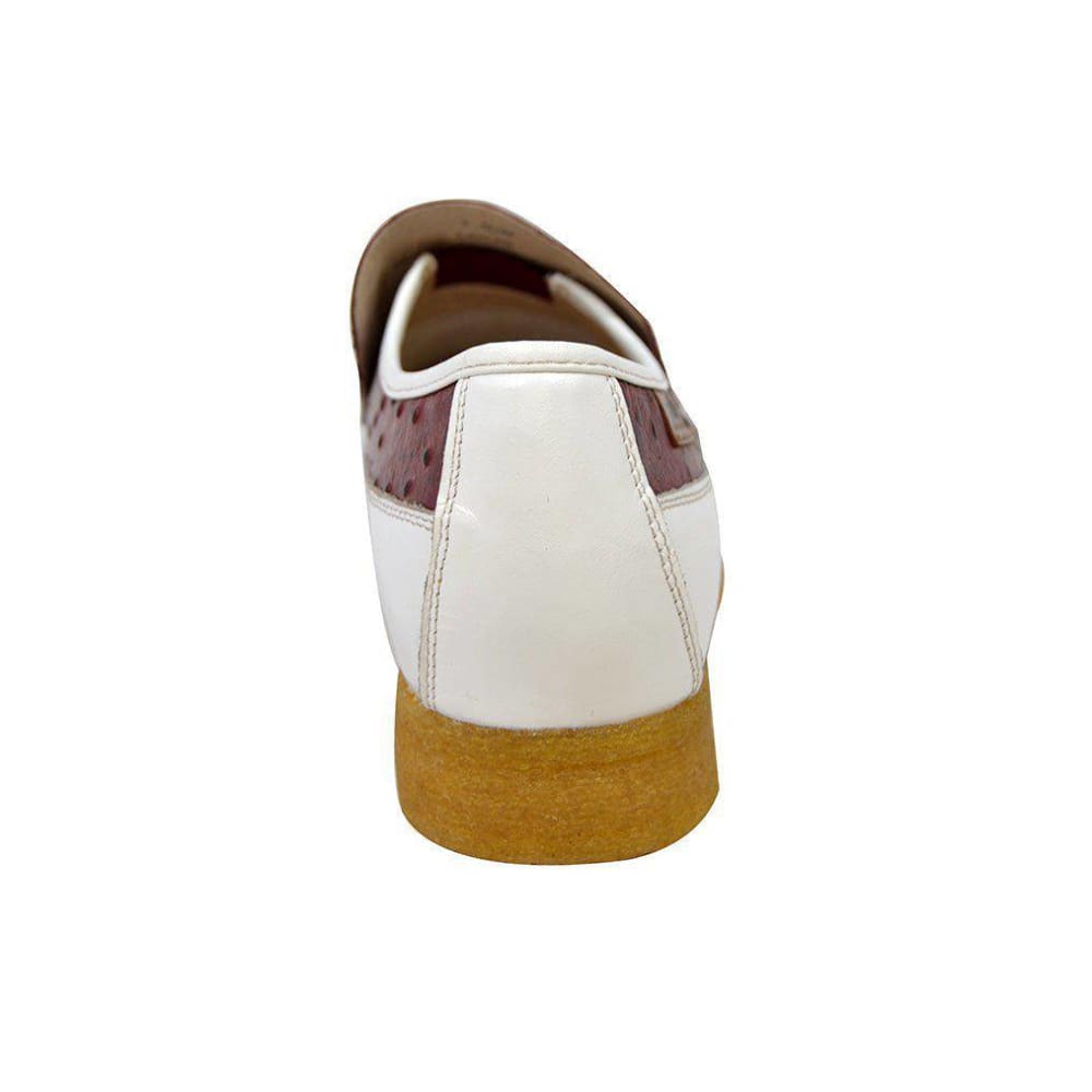 British Walkers Harlem Mens Ostrich Leather Slip On Shoes Exotic Luxe Style with Handcrafted Everyday Comfort