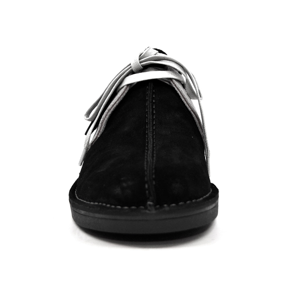 British Walkers Kingston Men's Black and Grey Split Toe Leather and Suede Lace Up Shoes view 24