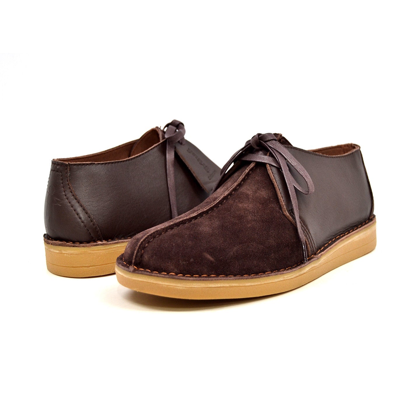 British Walkers Kingston Split-Toe Leather & Suede Shoe With Tpr Sole And Lace-Up For Everyday Comfort And Style — product view 30