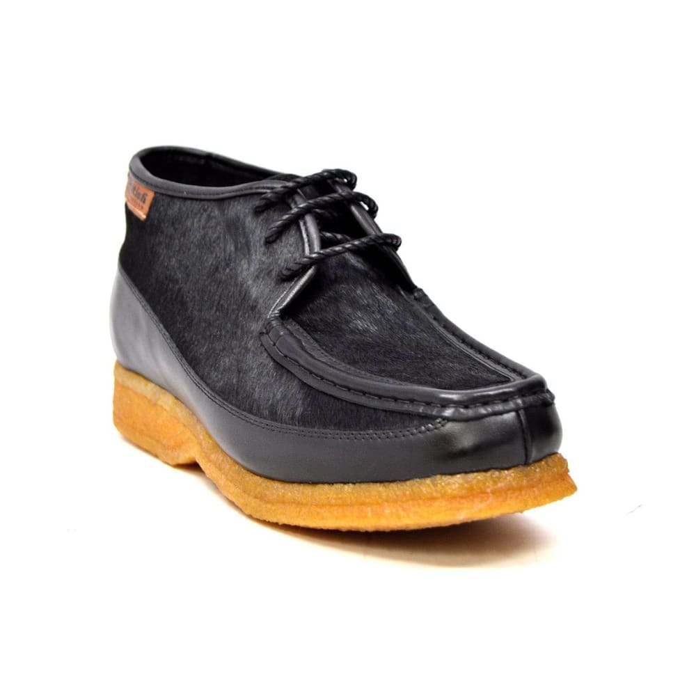 British Walkers Knicks Men's Black Leather and Pony Skin
