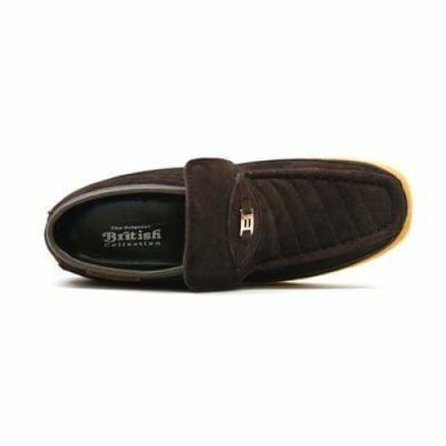 British Walkers Liberty Men's Brown Suede Slip On Chukka Boots