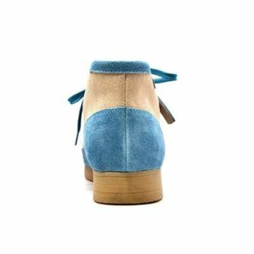British Walkers New Castle Blue and Beige Suede Men’s Chukka Boots