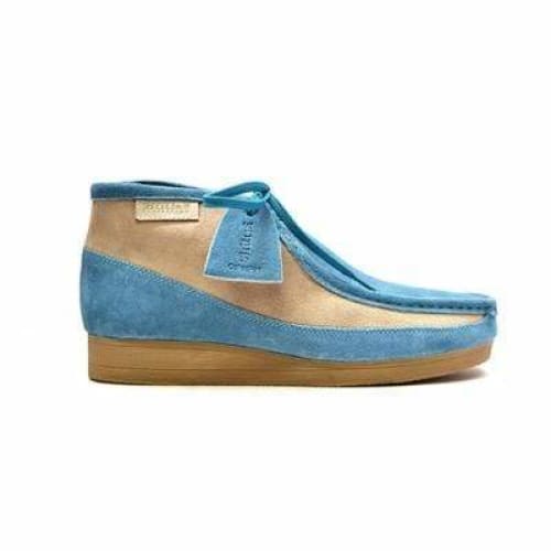 British Walkers New Castle Blue and Beige Suede Men’s Chukka Boots