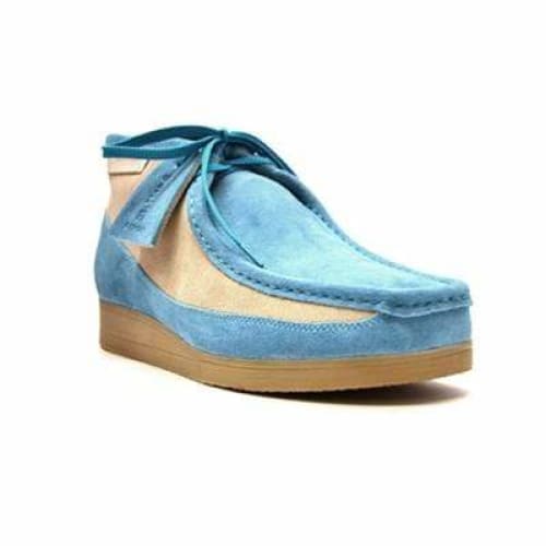 British Walkers New Castle Blue and Beige Suede Men’s Chukka Boots