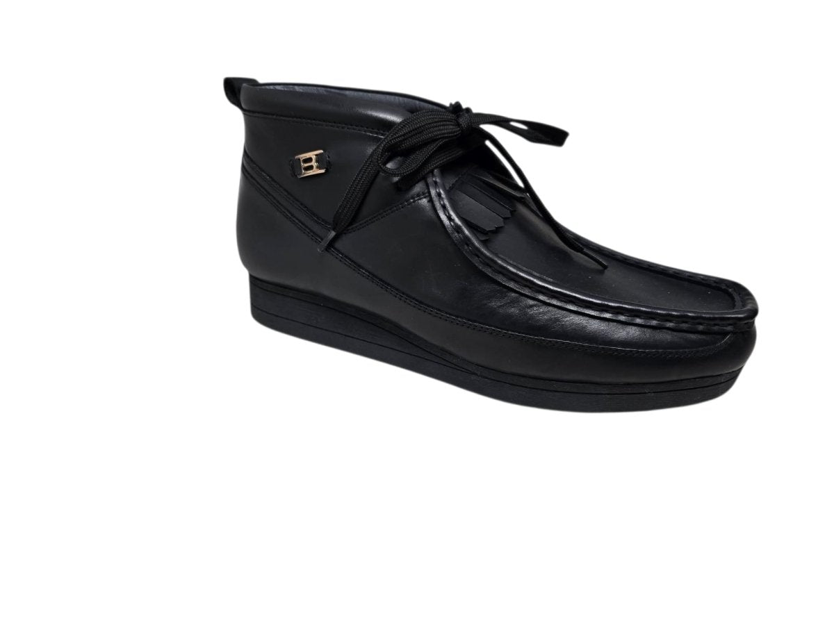 British Walkers New Castle Men's Premium French Lambskin Leather Moc Toe Ankle Boots