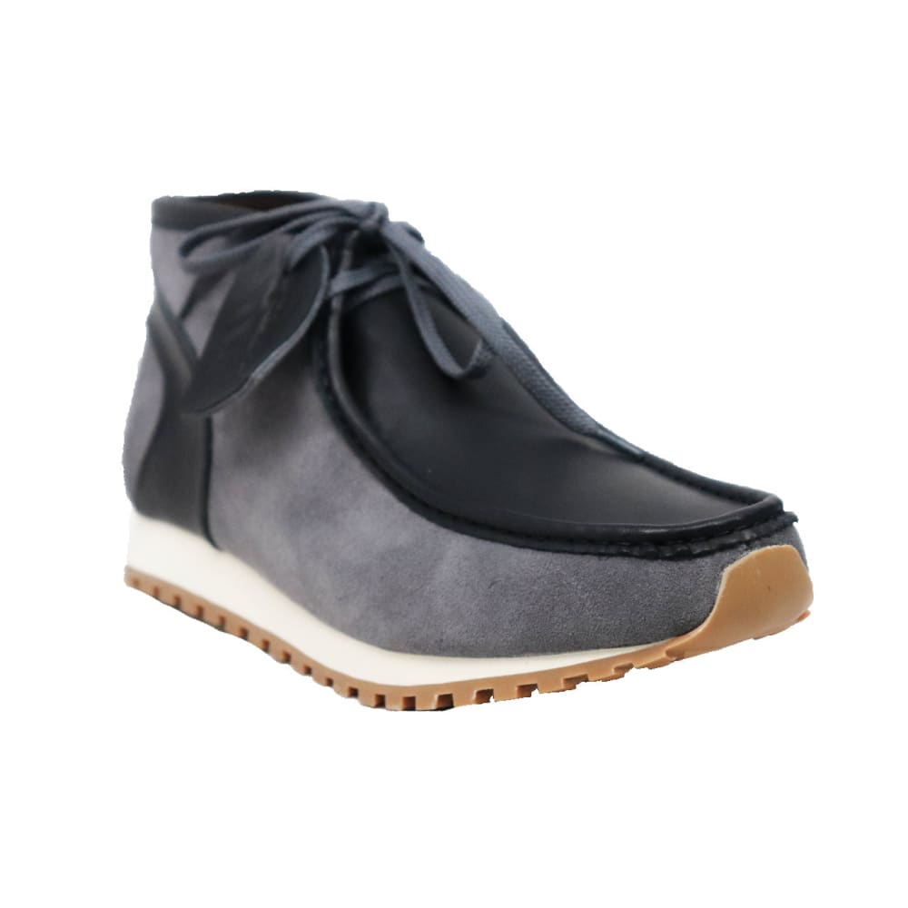 British Walkers New Castle GT – Gray & Black Suede Men’s Chukka Boot ModernSole TwoTone Craft with Signature GT Style