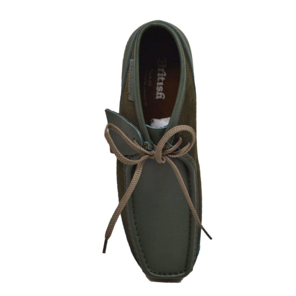 British Walkers New Castle Men's Classic Moc Toe Leather and Suede Chukka Boots