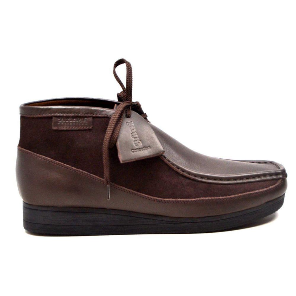 British Walkers New Castle Men's Classic Moc Toe Leather and Suede Chukka Boots