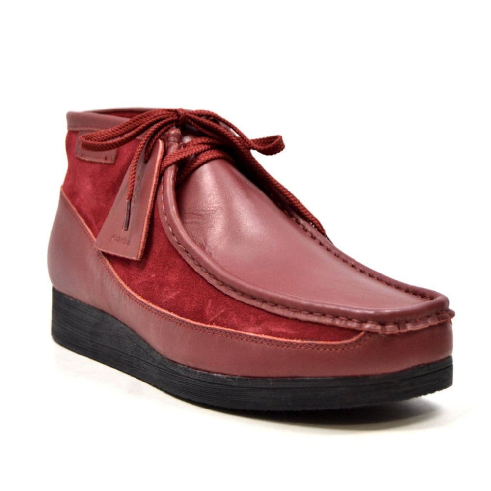 British Walkers New Castle Men's Classic Moc Toe Leather and Suede Chukka Boots