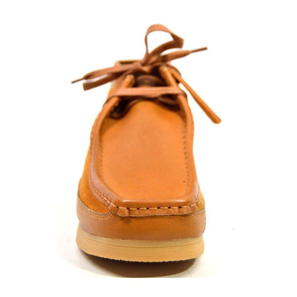British Walkers New Castle Men's Classic Moc Toe Leather and Suede Chukka Boots