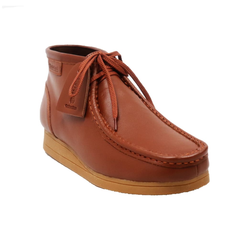 British Walkers New Castle – Tan Brown Leather Men’s Chukka Boot Handcrafted Classic Luxury