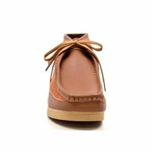British Walkers New Castle Tan Cognac Leather and Suede Men’s Chukka Boots