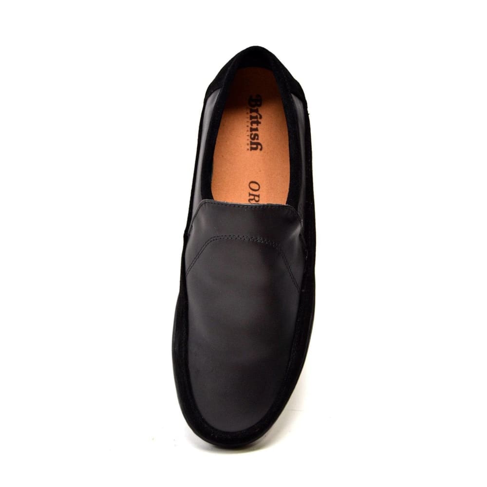 British Walkers Norwich Bally Style Men’s Slip On Leather Shoes