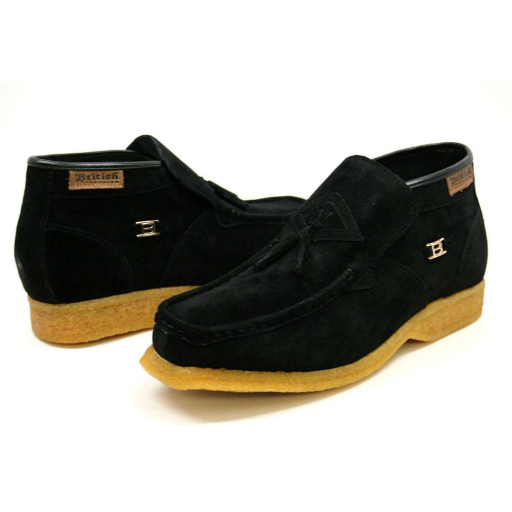 British Walkers Palace Men's Leather and Suede Slip On Ankle Boots
