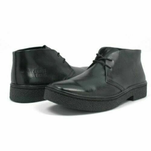 British Walkers Playboy Classic Men's Black Leather Size 15 and 16 Chukka Boots