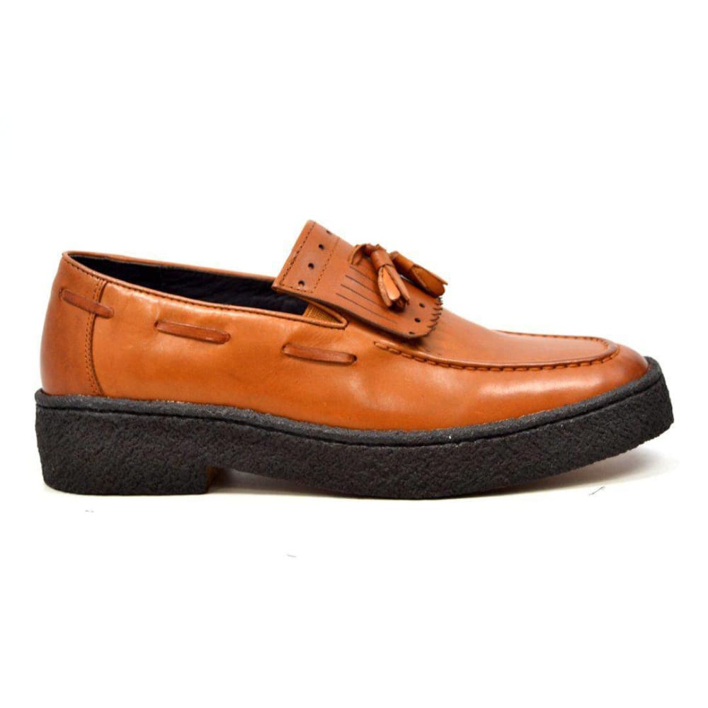 British Walkers Playboy Cruise Men's Leather Slip On Oxfords with Tassle