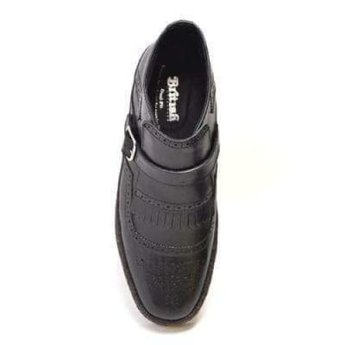 British Walkers Playboy Manhattan Wingtips Men's Black Leather High Tops Chukka Boots