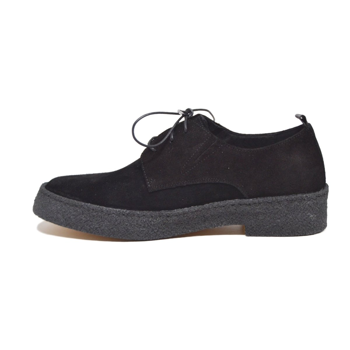 British Walkers Playboy Original – Black Suede Men’s Low - Top Oxford | Crepe - Sole Heritage Craft with Sleek Modern Style