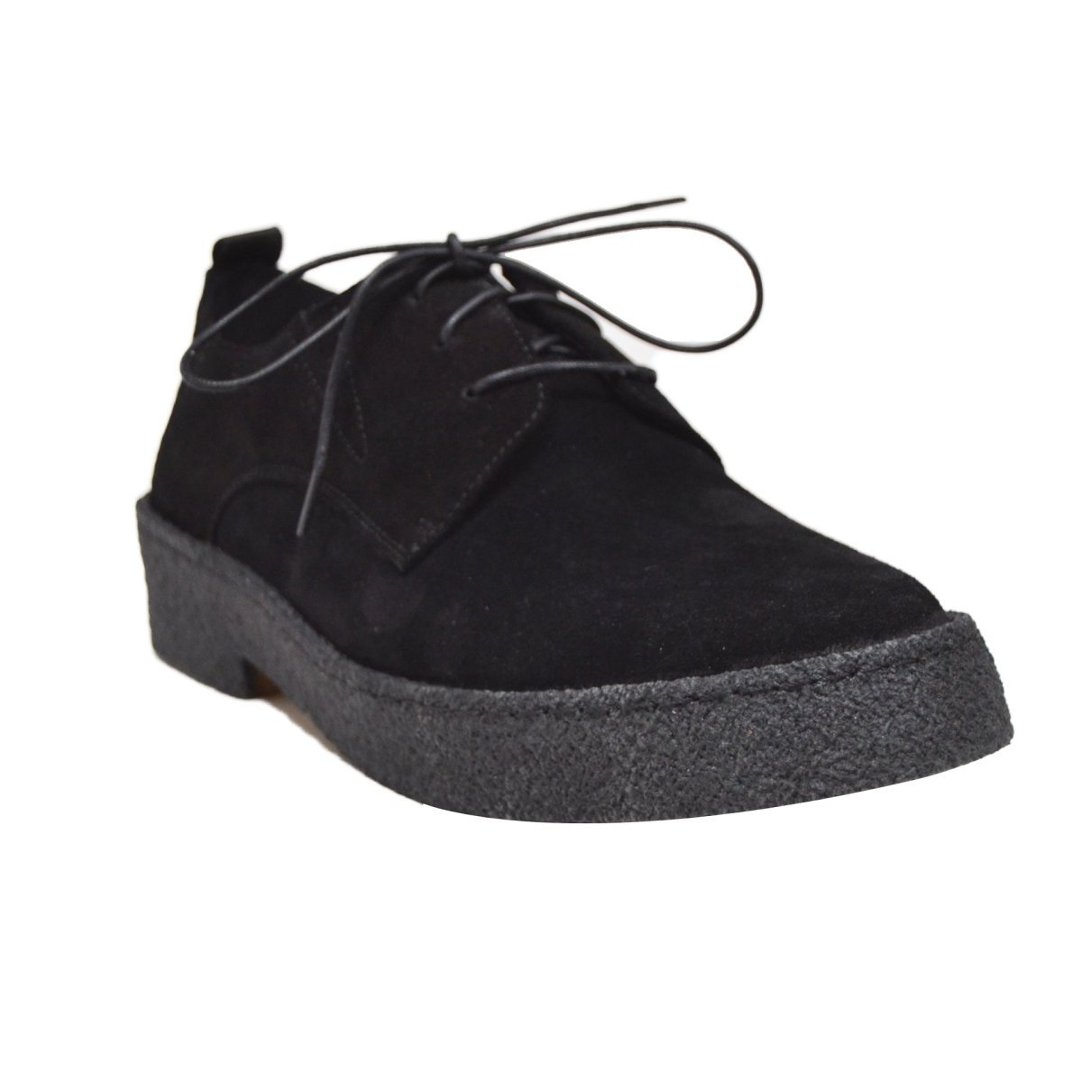 British Walkers Playboy Original – Black Suede Men’s Low - Top Oxford | Crepe - Sole Heritage Craft with Sleek Modern Style