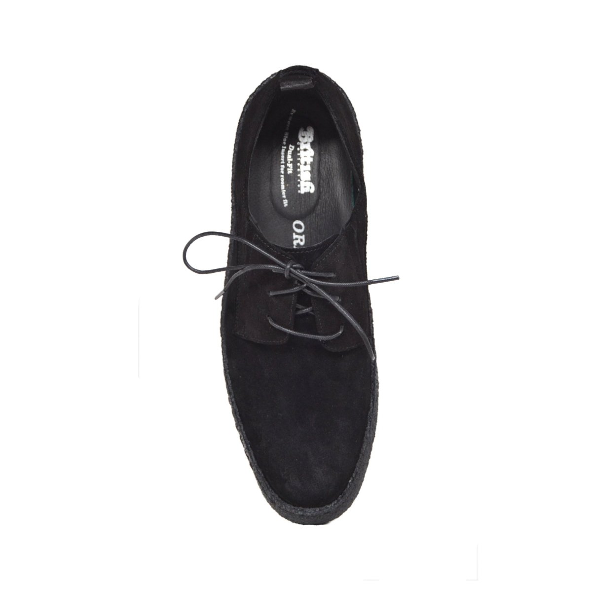 British Walkers Playboy Original – Black Suede Men’s Low - Top Oxford | Crepe - Sole Heritage Craft with Sleek Modern Style