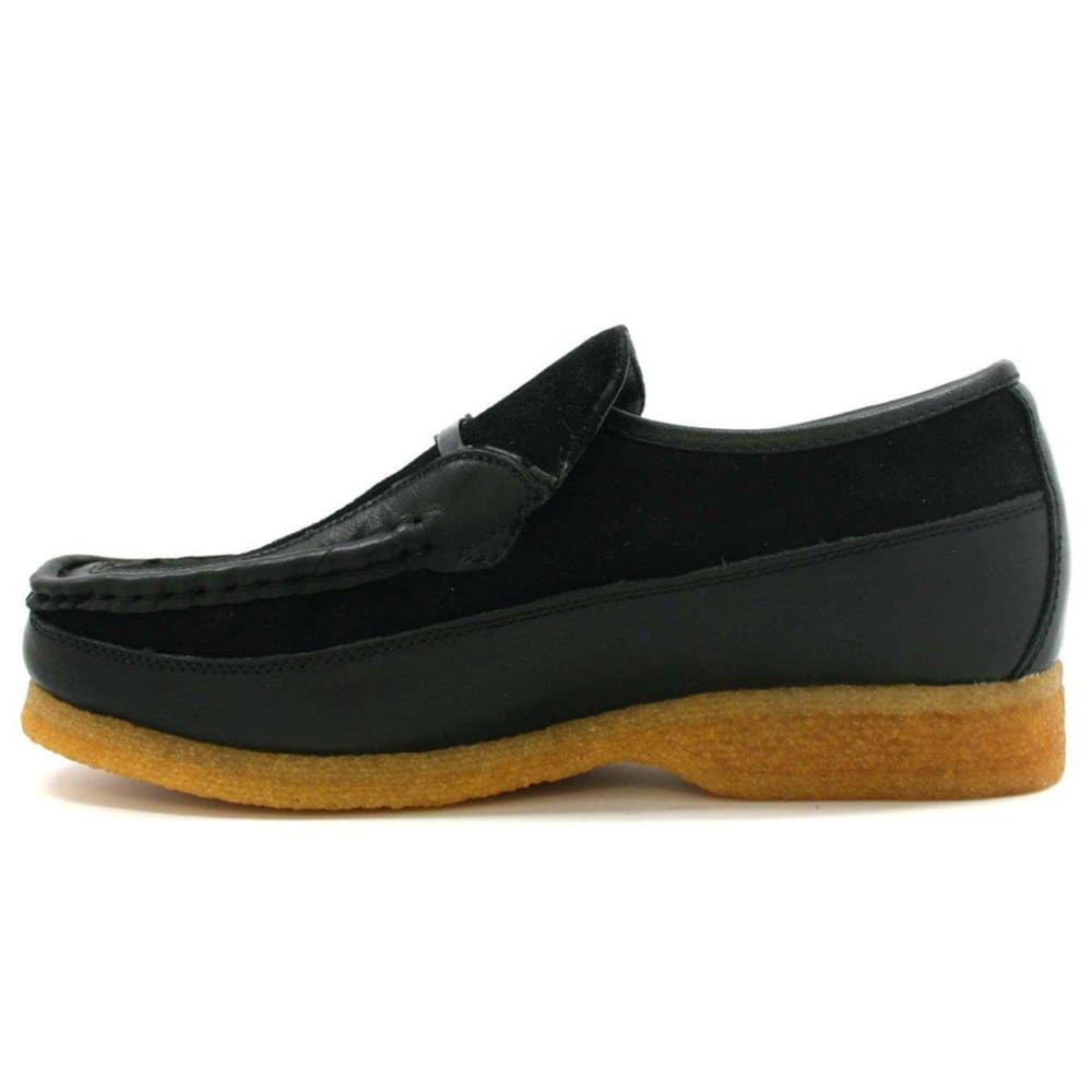 British Walkers Power Men's Crepe Sole Leather and Suede Slip On Shoes