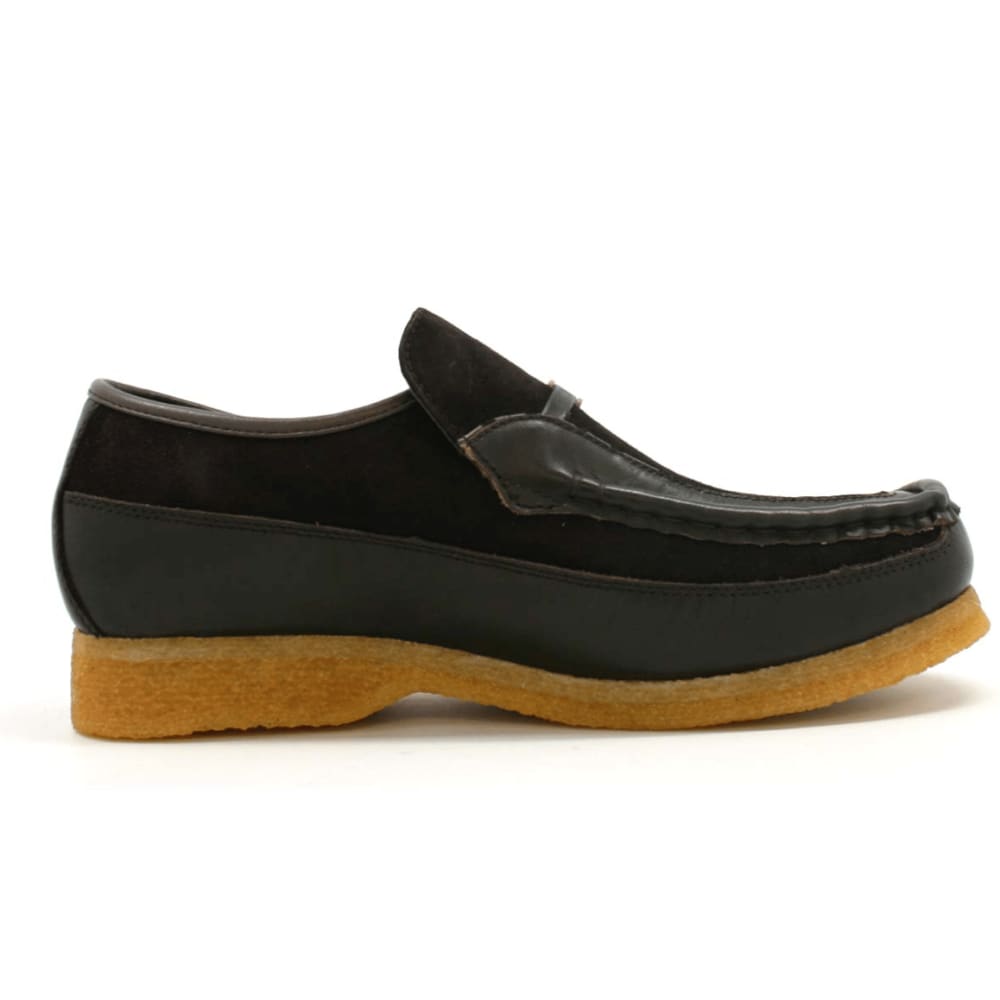 British Walkers Power Men's Crepe Sole Leather and Suede Slip On Shoes