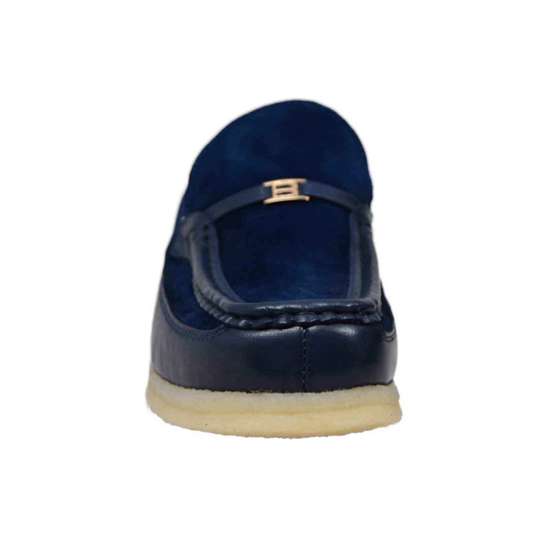 British Walkers Power Plus Leather and Suede Men’s Crepe Sole Slip On Shoes