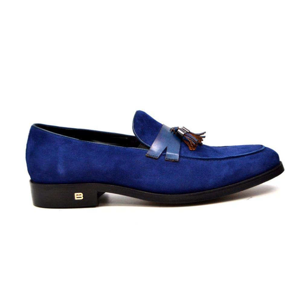 British Walkers Space Men's Elegant Suede Slip On Dress Shoes