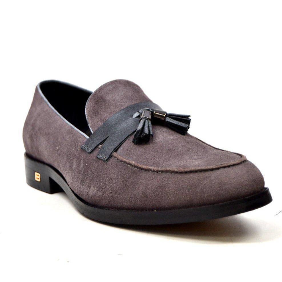British Walkers Space Men's Elegant Suede Slip On Dress Shoes