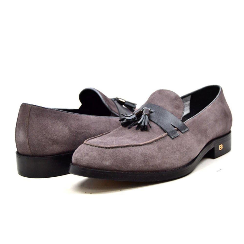 British Walkers Space Men's Elegant Suede Slip On Dress Shoes