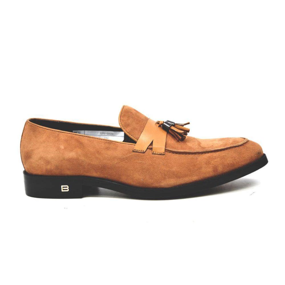 British Walkers Space Men's Elegant Suede Slip On Dress Shoes