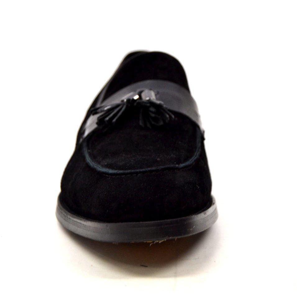 British Walkers Space Men's Elegant Suede Slip On Dress Shoes