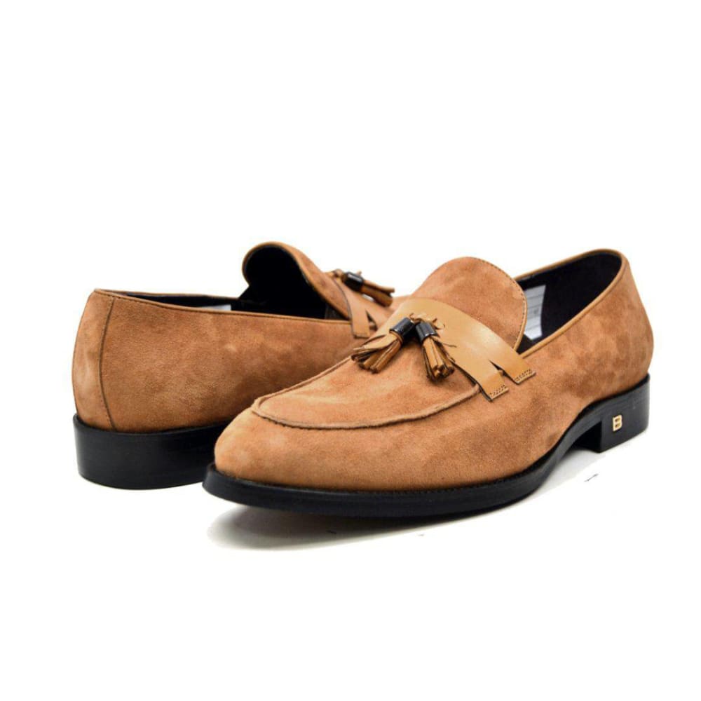 British Walkers Space Men's Elegant Suede Slip On Dress Shoes
