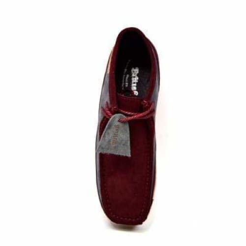 British Walkers Walker 100 Burgundy and Gray Suede Men’s Two Tone Chukka Boots