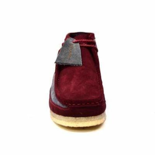 British Walkers Walker 100 Burgundy and Gray Suede Men’s Two Tone Chukka Boots