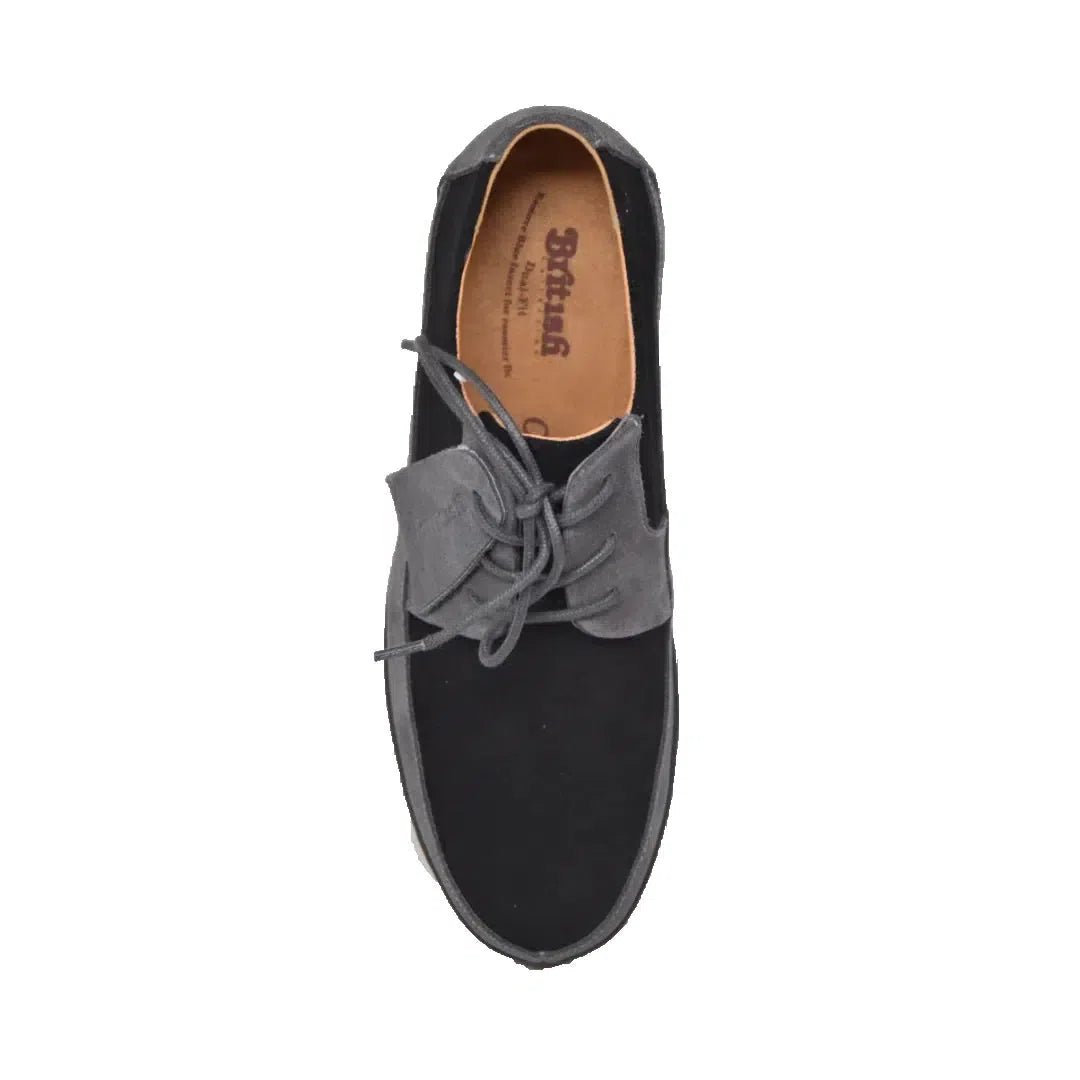 British Walkers Westminster Vintage Bally Style Men's Leather and Suede Low Top Sneakers
