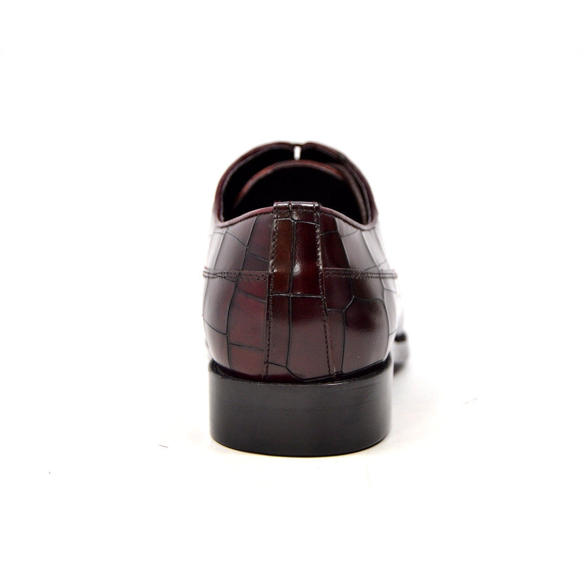 British Walkers Phoenix Oxford Leather Dress Shoes - Black & Bordeaux — product view 7