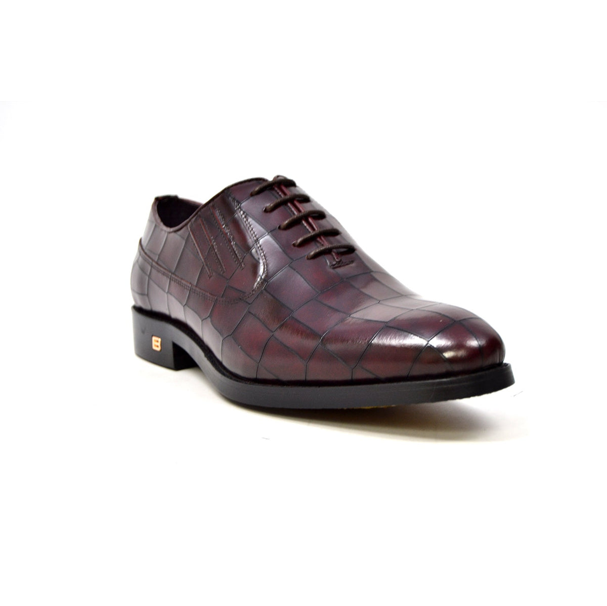 British Walkers Phoenix Oxford Leather Dress Shoes - Black & Bordeaux — product view 9