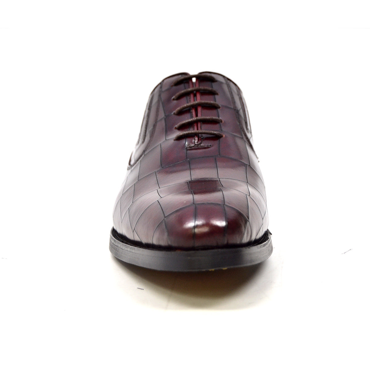 British Walkers Phoenix Oxford Leather Dress Shoes - Black & Bordeaux — product view 10