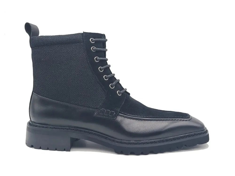 Carrucci Shoes Burnished Calfskin Slip On Boot Lug Sole Calfskin KB51617