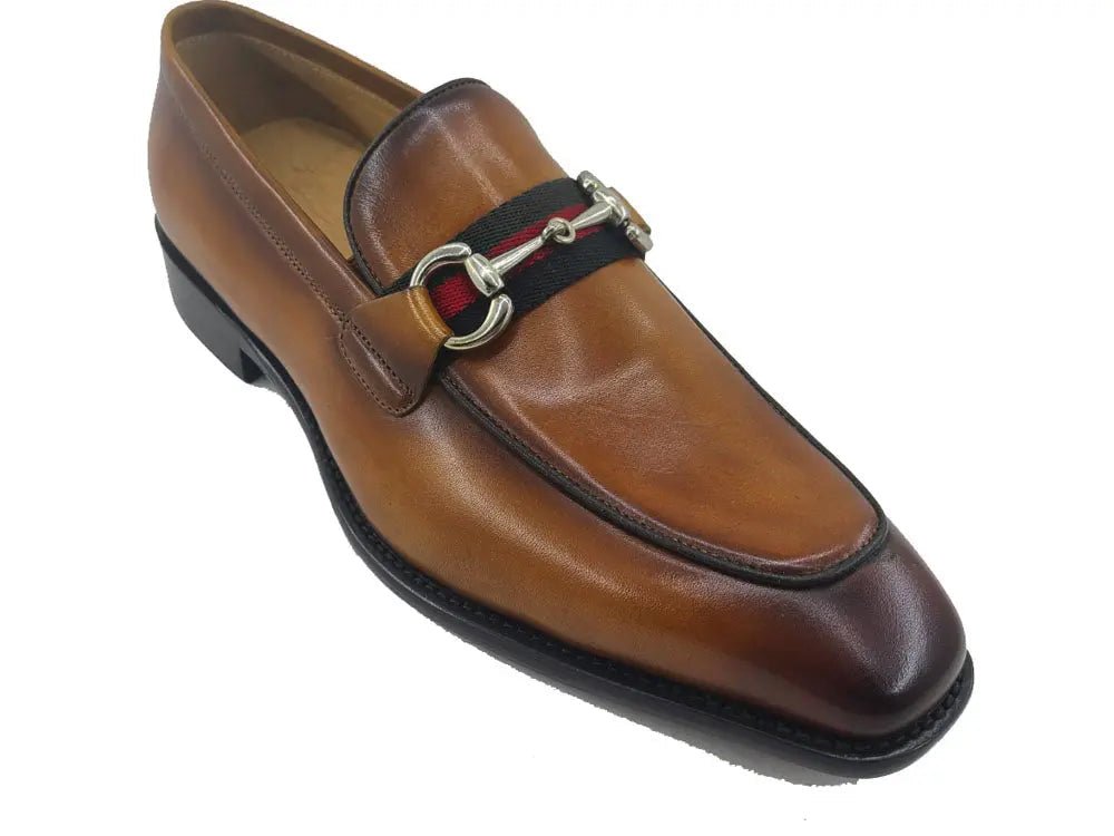 Carrucci Shoes Burnished Calfskin Slip On Loafer Calfskin KS50928R