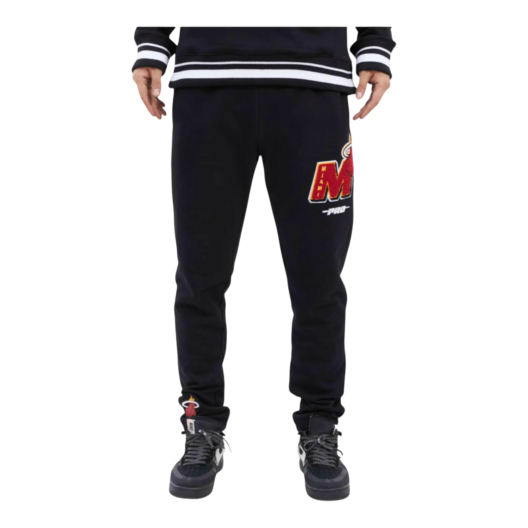 Pro Standard NBA Miami Heat Mash Up Logo Men's Sweatpants — Black