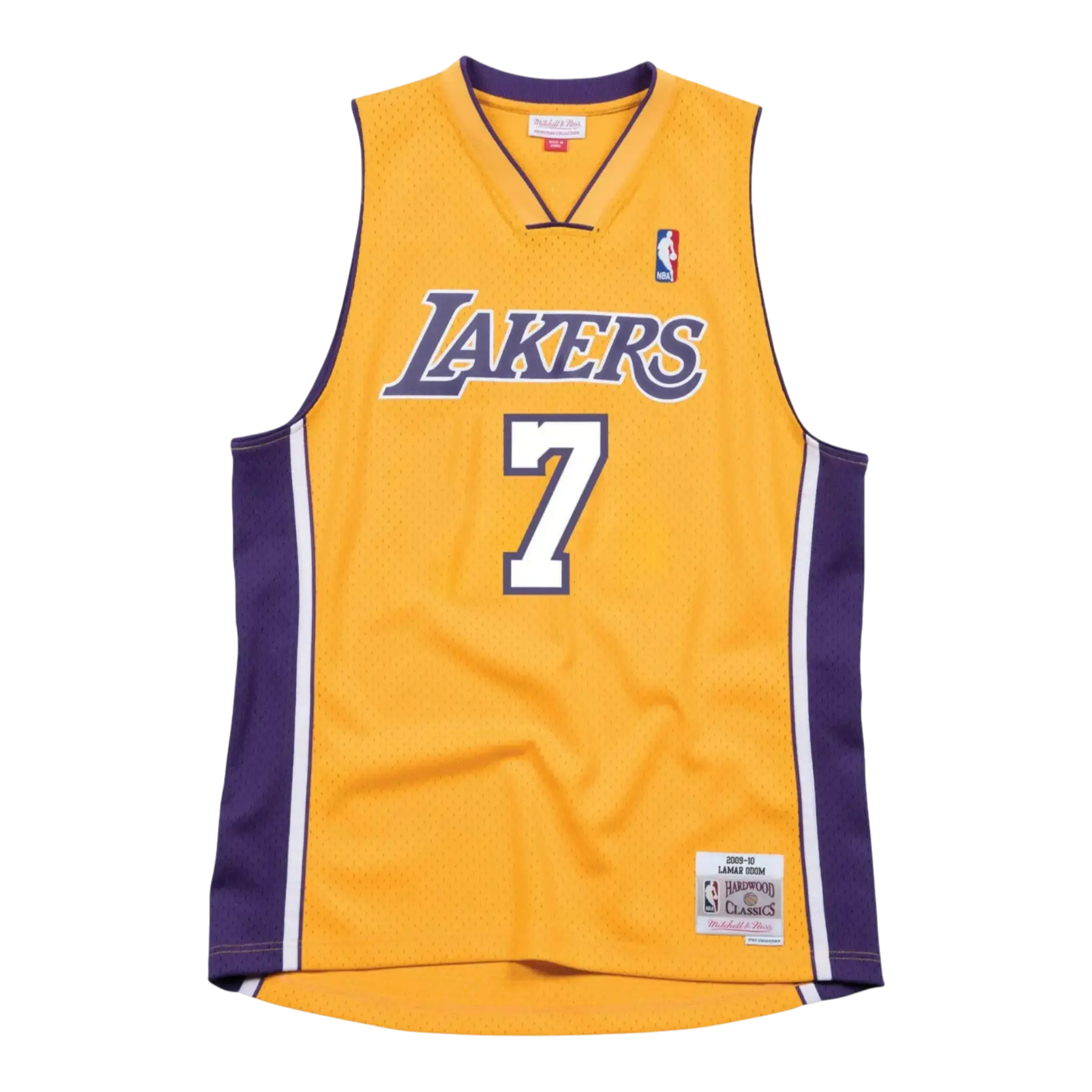 Mitchell & Ness Los Angeles Lakers 2009-10 Lamar Odom Men's Jersey — Gold