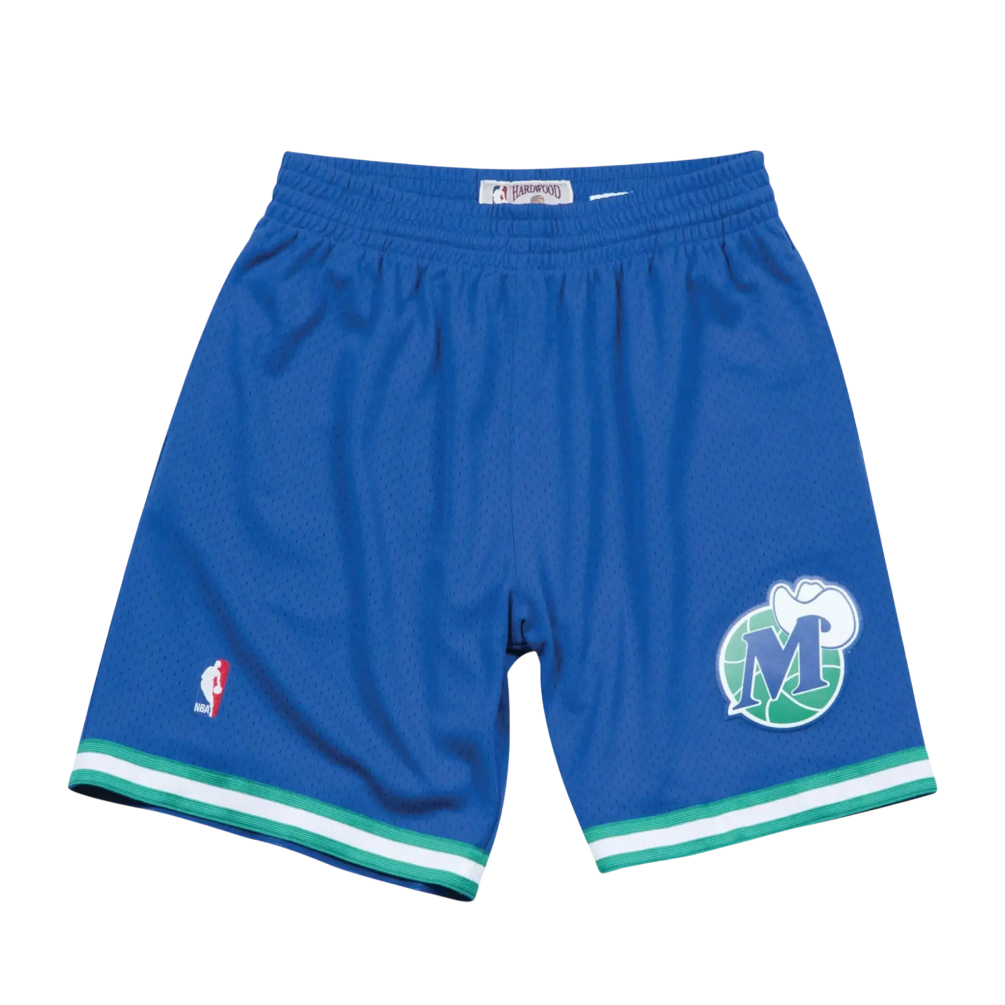 Mitchell & Ness NBA Swingman Dallas Mavericks Road 1998-99 Men's Shorts — Royal/Green