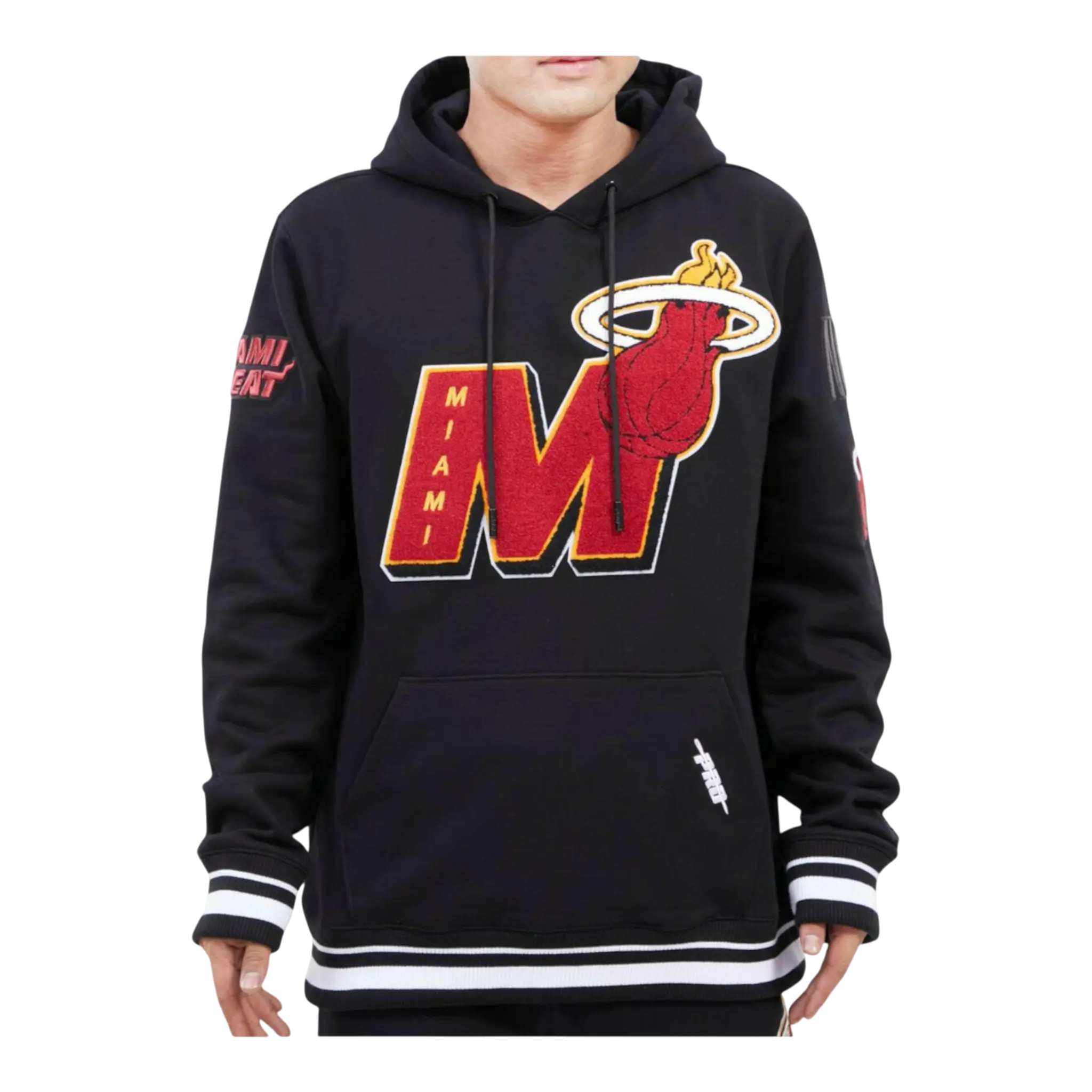 Pro Standard NBA Miami Heat Mash Up Logo P/O Men's Hoodie β Black
