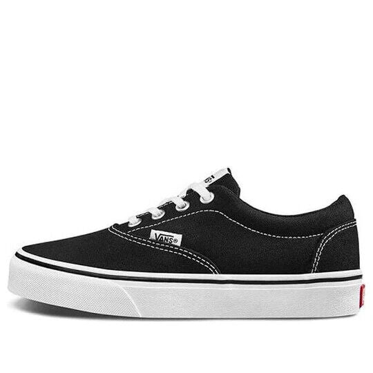 Vans Doheny Women's Sneakers — Black/White Canvas Low-Top