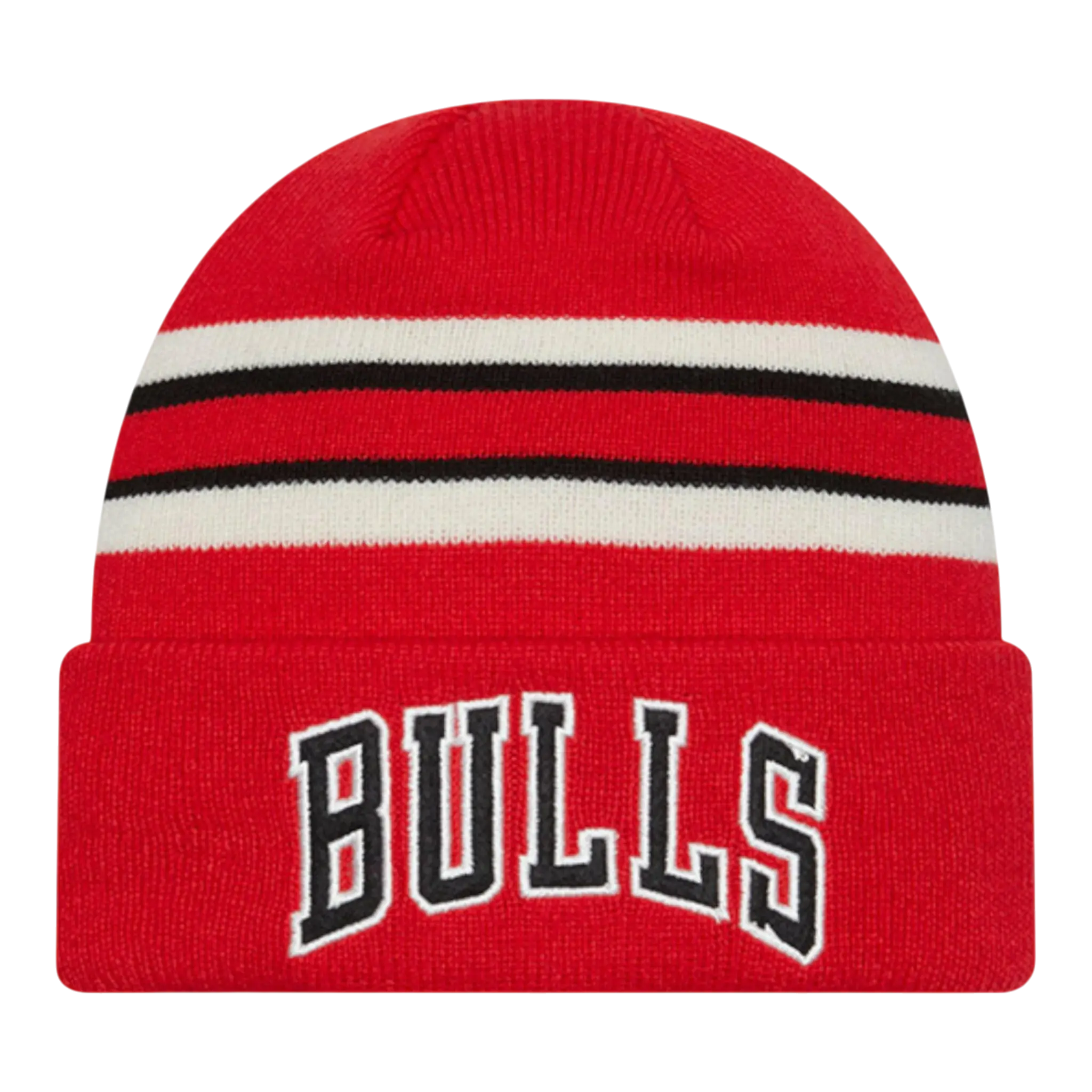 New Era Retro Cuff Knit Chicago Bulls Beanie Red Beanie