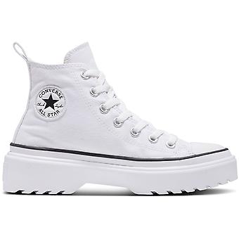 Converse Chuck Taylor All Star Lugged Lift Platform Big Kids' (GS) Sneakers — White Canvas Platform