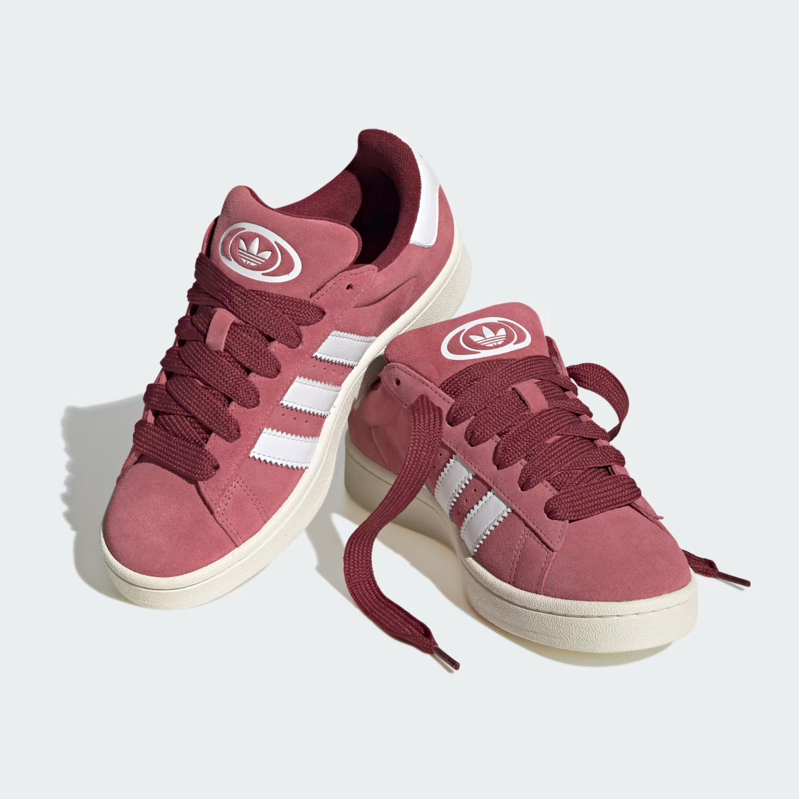 adidas Campus 00s Strata Striped Women's Sneakers — Pink Suede