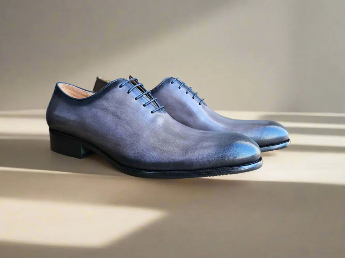 Carrucci Shoes Calfskin Whole Cut Lace Up Oxford Leather KS50512